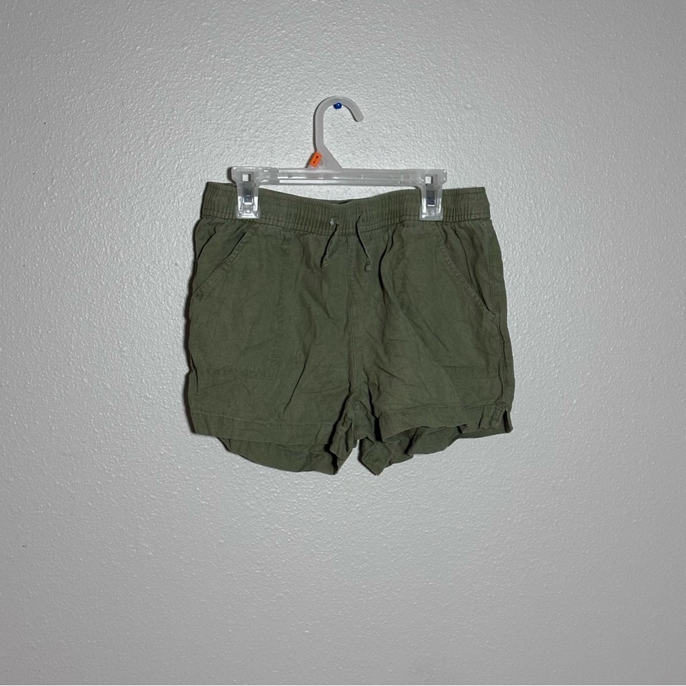 Old Navy Girl Kids Olive Green Functional Drawstring‎ Pull On Shorts size XL